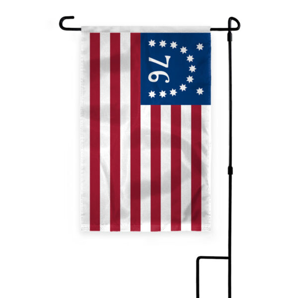 AGAS Bennington 76 Garden Flag 12x18 inch 200 Denier Nylon Americana Historic Bennington 76 House Decor
