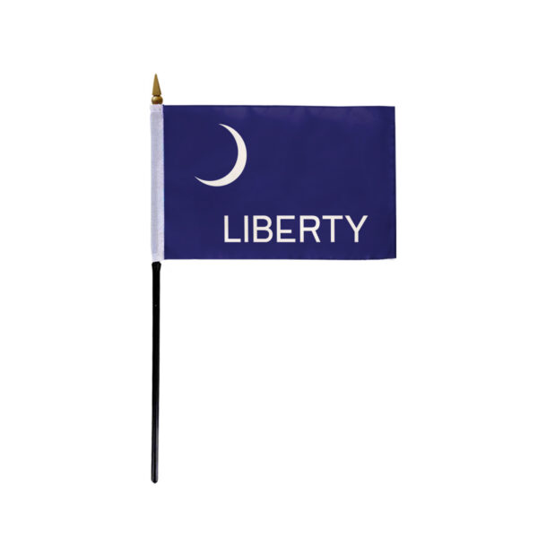 4"x6" Fort Moultrie flag w/pole