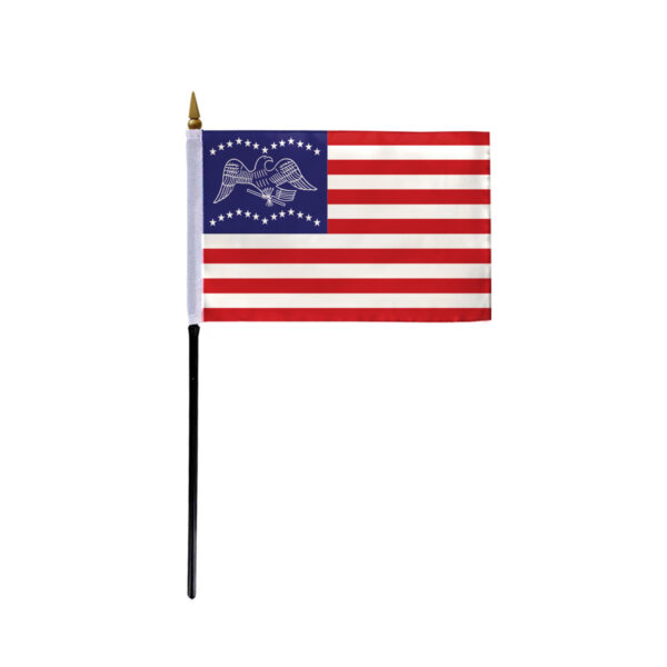 4"x6" General Fremont flag w/pole