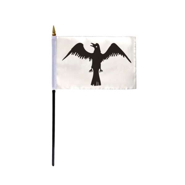 4"x6" Raven flag w/pole