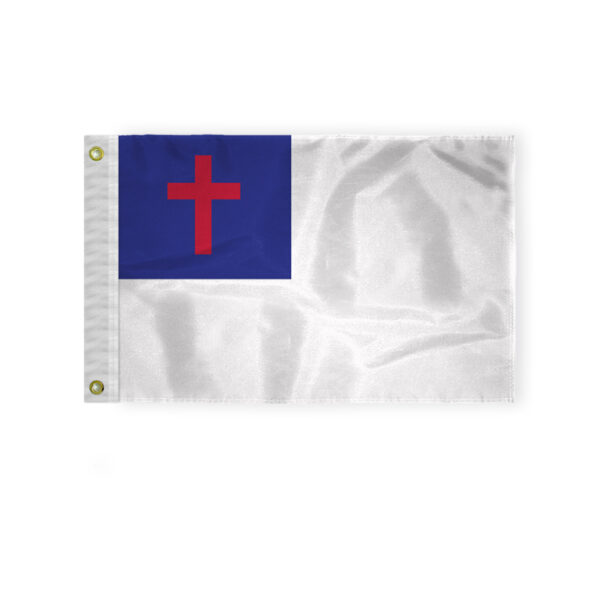 AGAS Flags 12"x18" Inch Christian Religious Flags, Printed on Heavy Duty 200D Nylon
