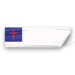 AGAS Flags 3"x10" Inch Christian Window Decal, Printed on Vinyl