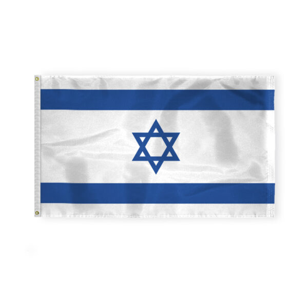 AGAS 3x5 Ft Outdoor Israeli Flags - Printed 200D Nylon