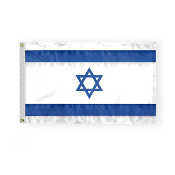 AGAS 3x5 ft Embroidered Sewn Israel Israeli 200D Nylon Flag 3'x5'