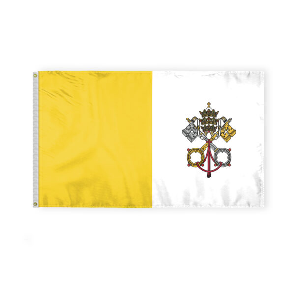 AGAS Flags 3'x5' Ft Papal Flag, Printed on Economy Polyester