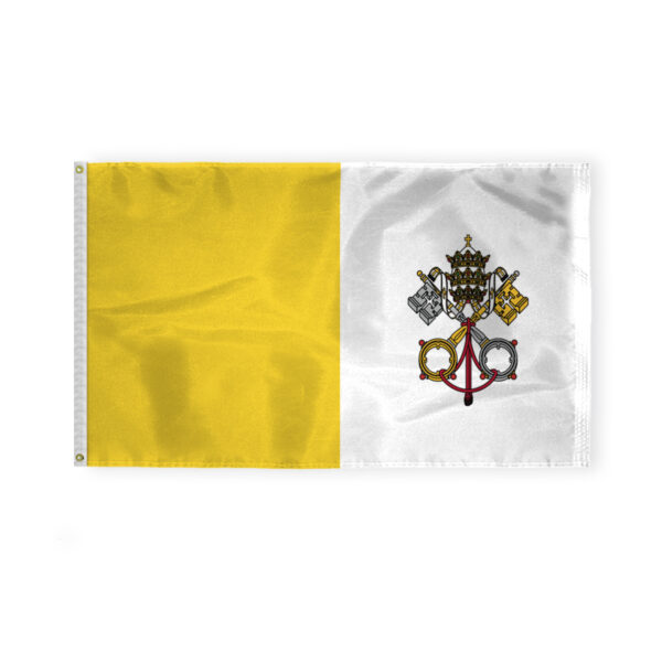 AGAS Flags 3'x5' Ft Papal Flag, Printed on 200D Nylon
