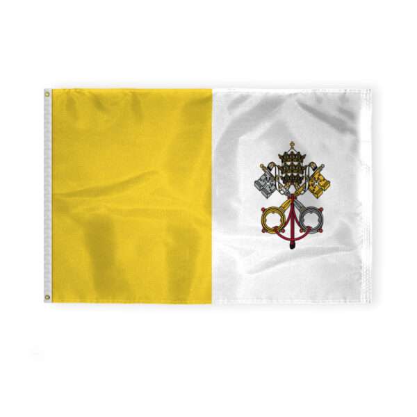 AGAS Flags 4'x6' Ft Papal Flag, Printed on 200D Nylon