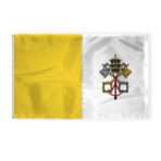 AGAS Flags 5'x8' Ft Papal Flag, Sewn Flag,Embroidered on 200D Nylon