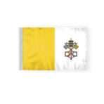 AGAS Flags 6"x9" Inch Papal Motorcycle Flag, Printed on Double Sided Wrap Knitted Polyester