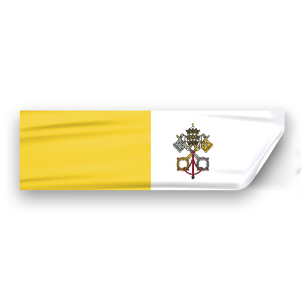 AGAS Flags 3"x10" Inch Papal Window Decal, Printed on Vinyl