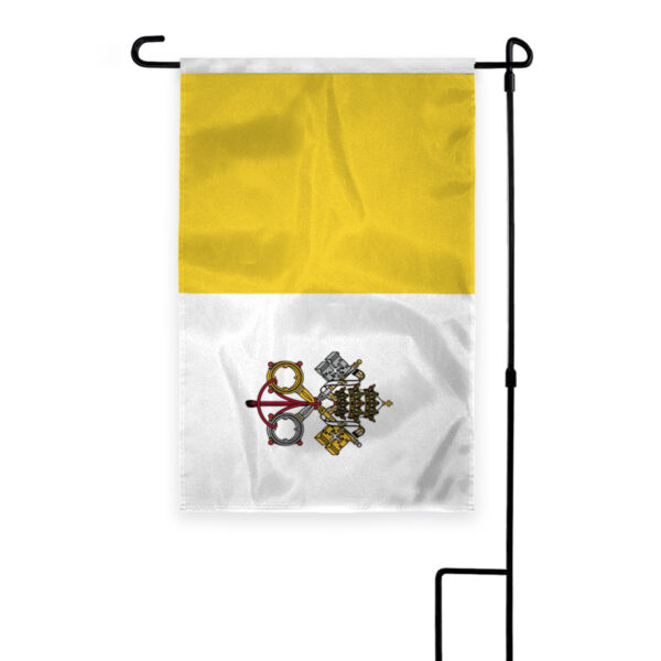 AGAS Flags 18"x12" Inch Papal Garden Flag, Printed on 200D Nylon