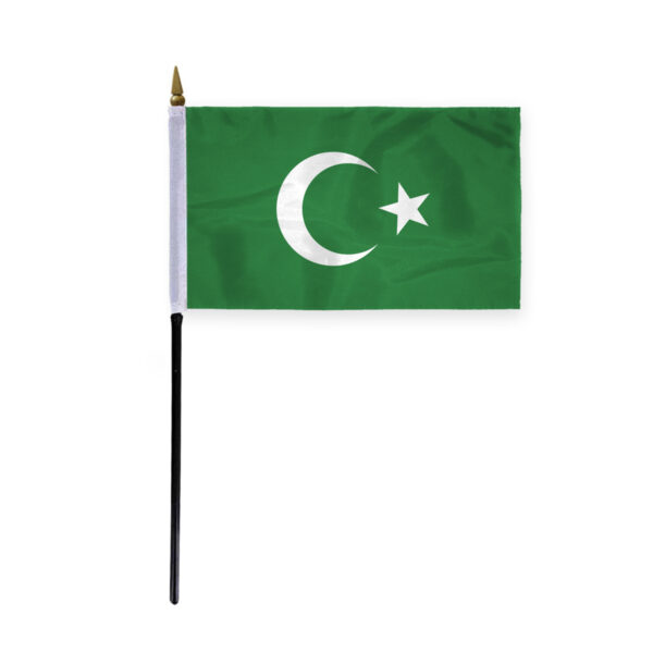 AGAS Flags 4"x6" Inch Islamic Stick Flag, Printed on 200D Nylon
