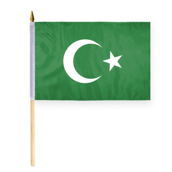 AGAS Flags 16"x24" Inch Islamic Stick Flag, Printed on Economy Polyester