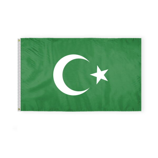 AGAS Flags 3'x5' Ft Islamic Flag, White Seal, Printed on Economy Polyester