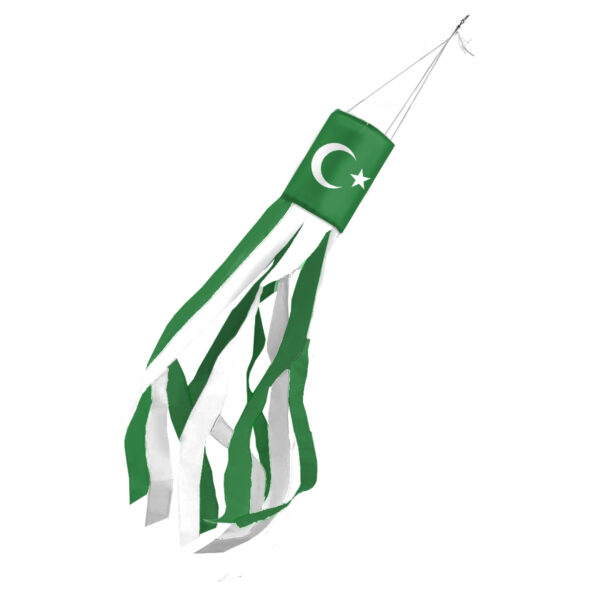 AGAS Flags 60"x5.5" Inch Islamic Windsock,Printed on 200D Nylon.
