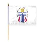 AGAS Flags 12"x18" Inch Presbyterian Stick Flag, Printed on Economy Polyester,