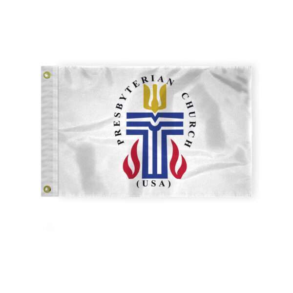 AGAS Flags 12"x18" Inch Presbyterian Flag, Printed on Heavy Duty 200D Nylon