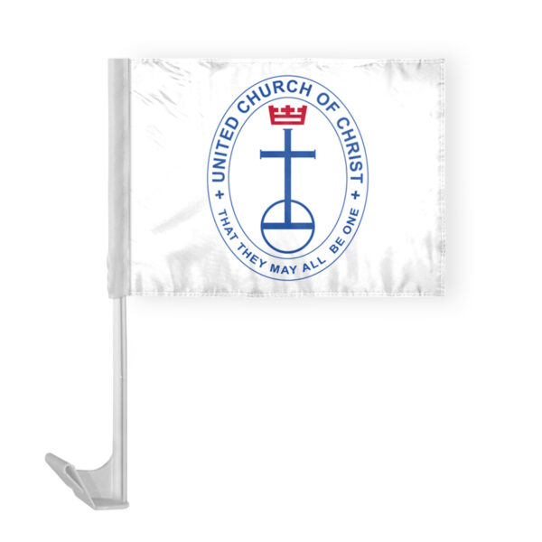 AGAS Flags 12"x16" Inch United Church of Christ Car Flag, Printed on Economy Polyester
