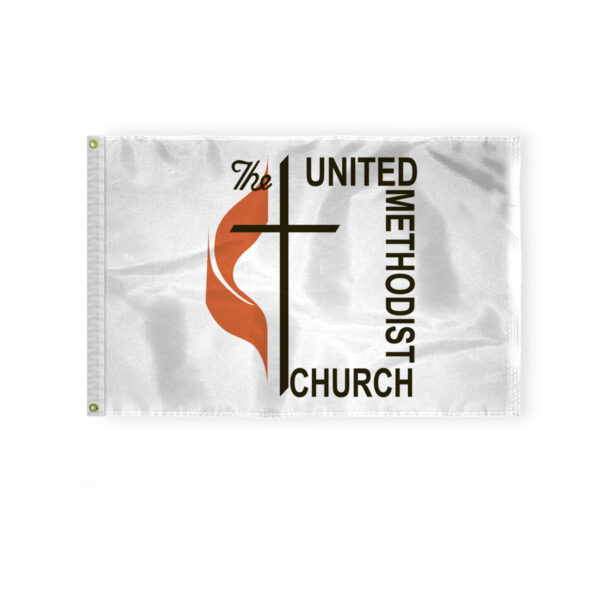 AGAS Flags 2'x3' Ft Methodist Flag, Printed on Heavy Duty 200D Nylon