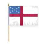 AGAS Flags- 12"x18" Inch Religious Flags- Episcopal Stick Flag