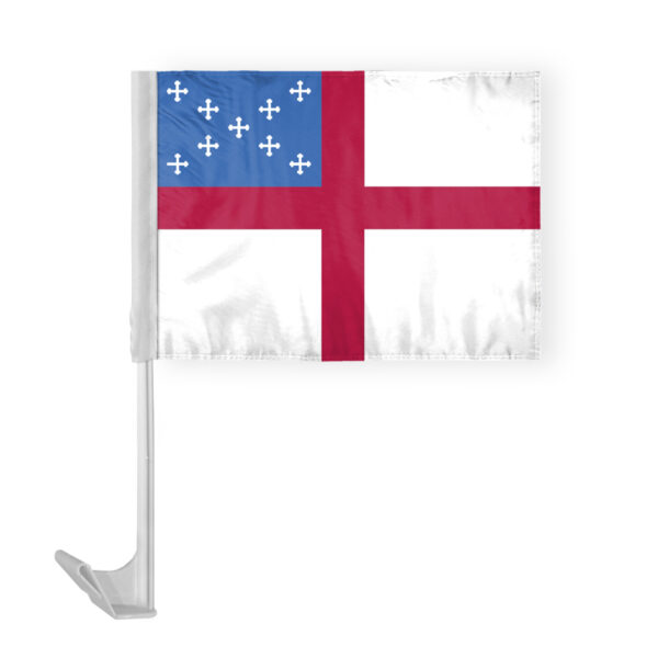 AGAS Flags 12"x16" Inch Episcopal Car Flag, Printed on Economy Polyester