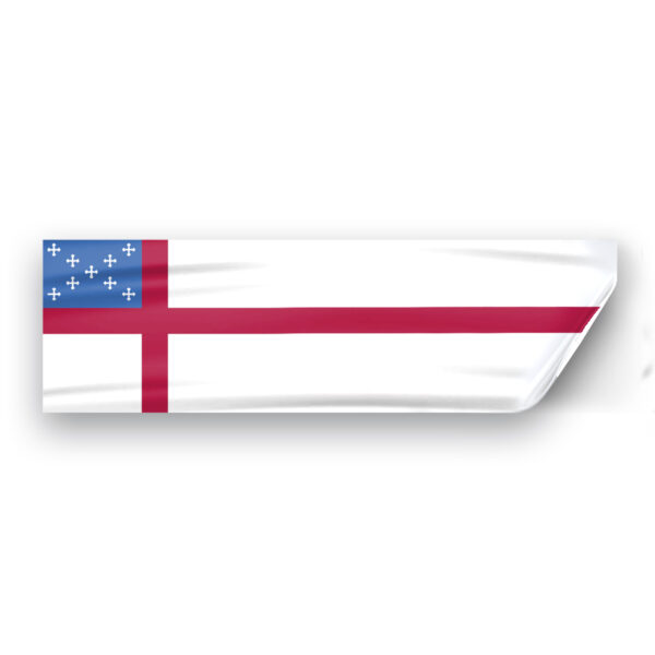 AGAS Flags 3"x10" Inch Episcopal Window Decal, Printed on Vinyl