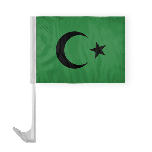 AGAS Flags 12"x16" Inch Islamic Black Seal Car Flag,