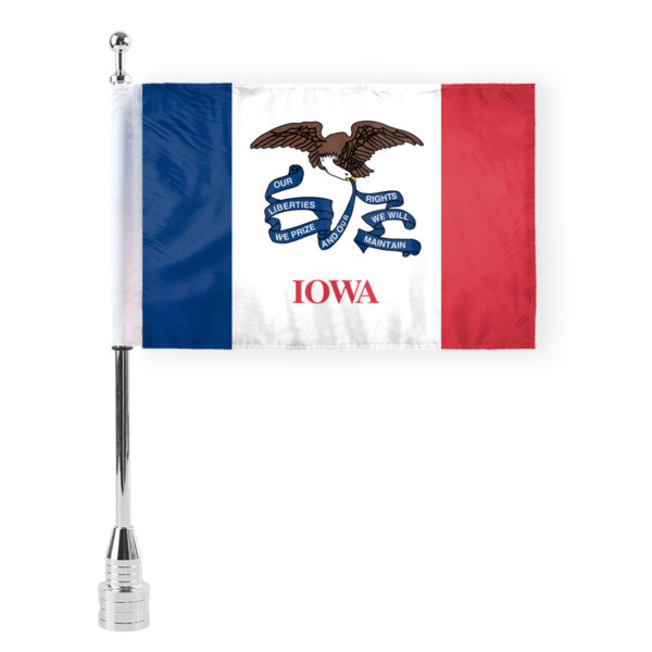 AGAS Iowa State Motorcycle Flag 6x9 inch