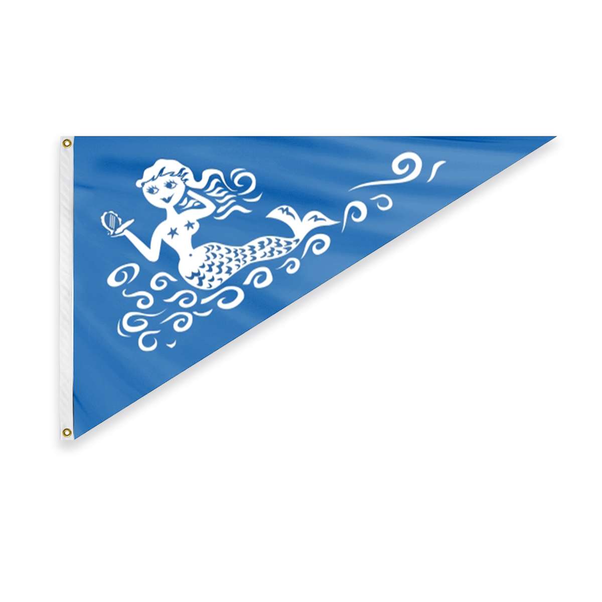 AGAS Mermaid Bow Pennant - 10 x 15 inch - Printed 200D Nylon AGAS Mermaid Bow Pennant - 10 x 15 inch - Printed 200D Nylon