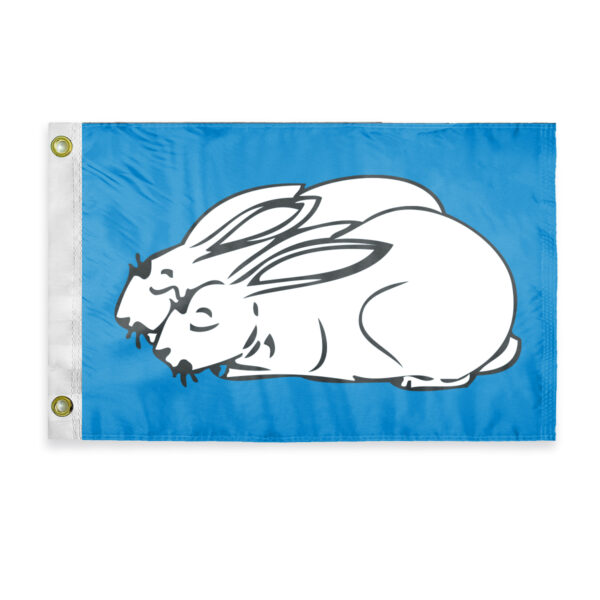 AGAS Slumber Novelty Boat Flag - 12 x 18 inch - Double Sided Printed 200D Nylon