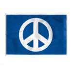 AGAS 8x12 ft Nylon Large Embroidered Sewn Peace flag