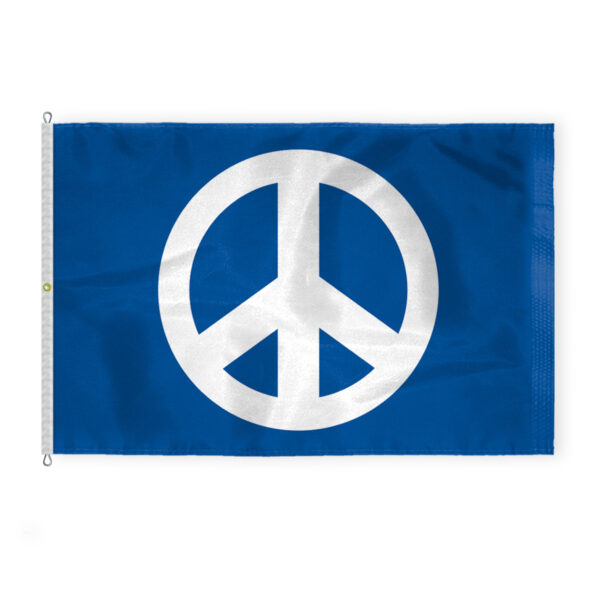 AGAS 8x12 ft Nylon Large Embroidered Sewn Peace flag