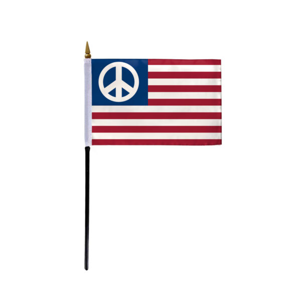 AGAS Small Handheld USA United States US Peace Stick Flag
