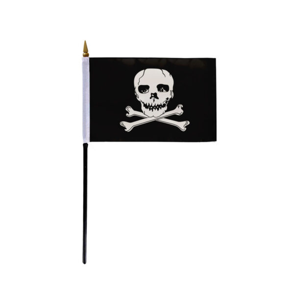AGAS Pirate Mini Stick Flag 4x6 inch