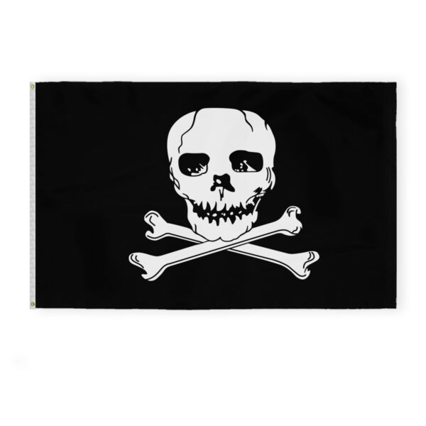 AGAS Large Pirate Flag Big Jolly Roger Flag - Vivid Colors and Fade proof