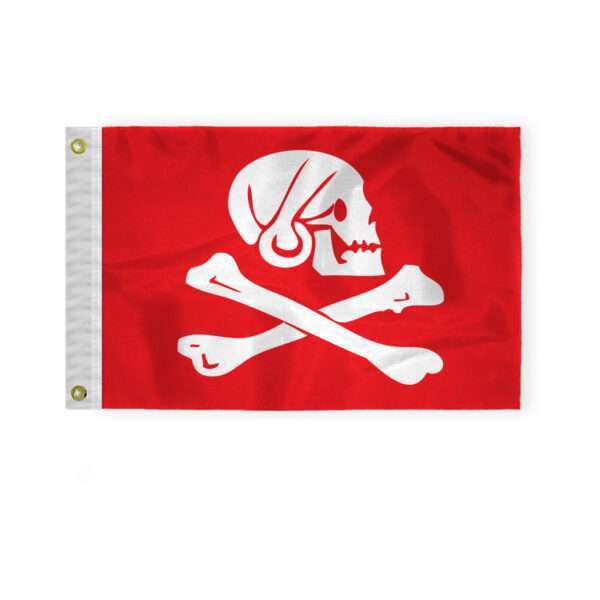AGAS Henry Every Flag Pirate Flags for Boat 12 x18 Inches - Seaworthy 200 Denier Nylon