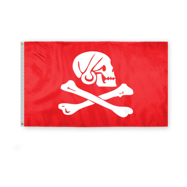 AGAS Henry Every Red Pirate Flag Flag 3x5 ft