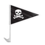 AGAS 12x16 inch Pirate Car Flags Jolly Roger Pennant