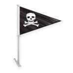 AGAS Pirate Jolly Roger Pennant Premium Car Window Clip