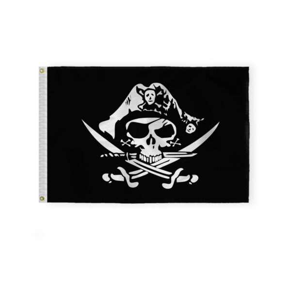 AGAS Pirate Flags Dead Man's Chest Cross Knife Flag 2' x 3' ft