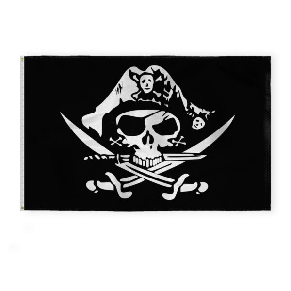 AGAS Large Pirate Flags 4x6 Ft Dead Man's Chest Pirate 200D Nylon