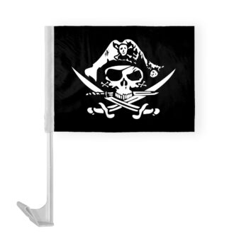 AGAS 12x16 inch Pirate Car Flags Pirate's Hat