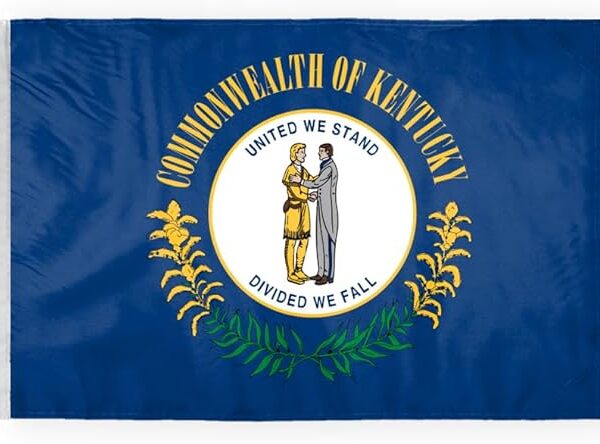 AGAS Kentucky State Motorcycle Flag 6x9 inch