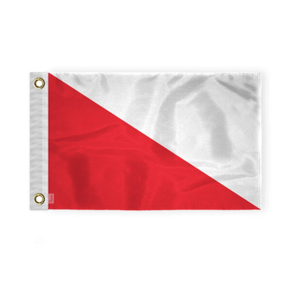 AGAS Direction Flags For Golf Courses - Red & White Grommet Style 14x18 inch