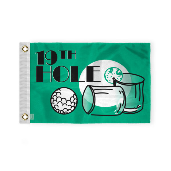 AGAS 19th Hole Golf Flag with Brass Grommets