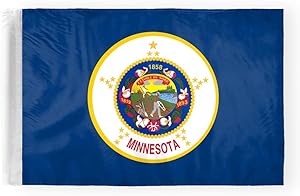 AGAS Minnesota State Motorcycle Flag 6x9 inch