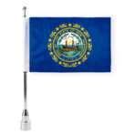 AGAS New Hampshire State Motorcycle Flag 6x9 inch