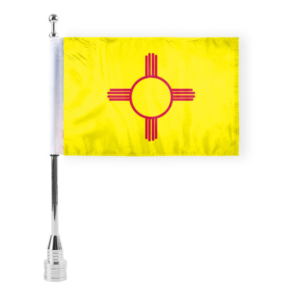 AGAS New Mexico State Motorcycle Flag 6x9 inch