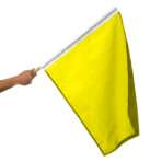 Buy Promo Patriot yellow racing flag 24x30 inch – caution stick flag for cars, motorsports, and outdoor events.