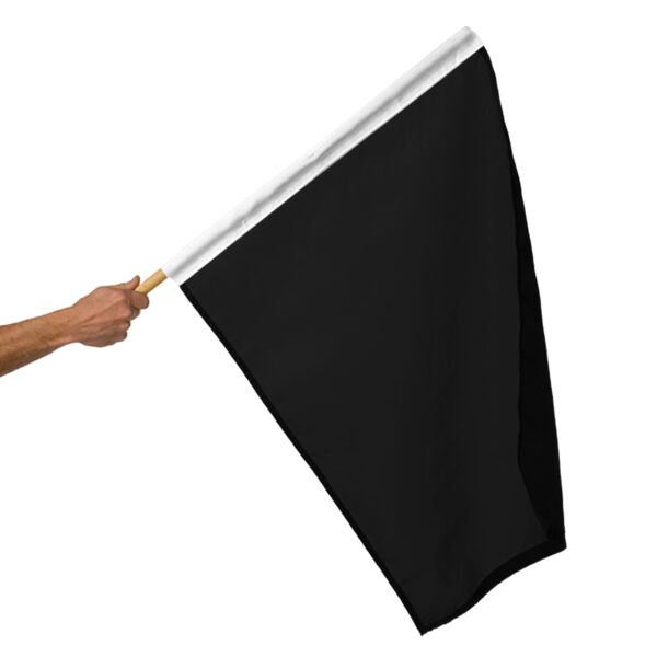 AGAS Mfg Auto Racing Flag -Return to Pit Flag (Black)